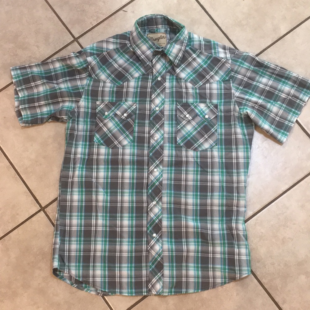 Checkered Snap Button Up